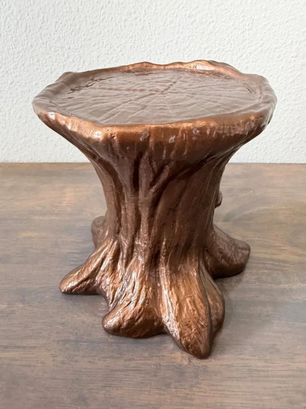 Bath and Body Works Flocked Squirrel in Tree 3 Wick Full Size Candle Holder